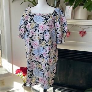 Floral Puff Sleeve Dress